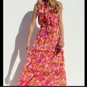 MISA LOS ANGELES Delphine floral maxi dress SIZE Small